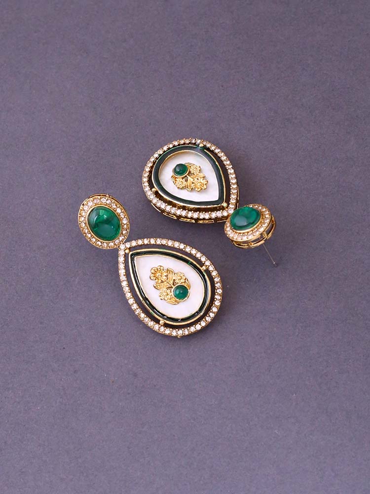 Emerald Pritika Danglers - Image 4