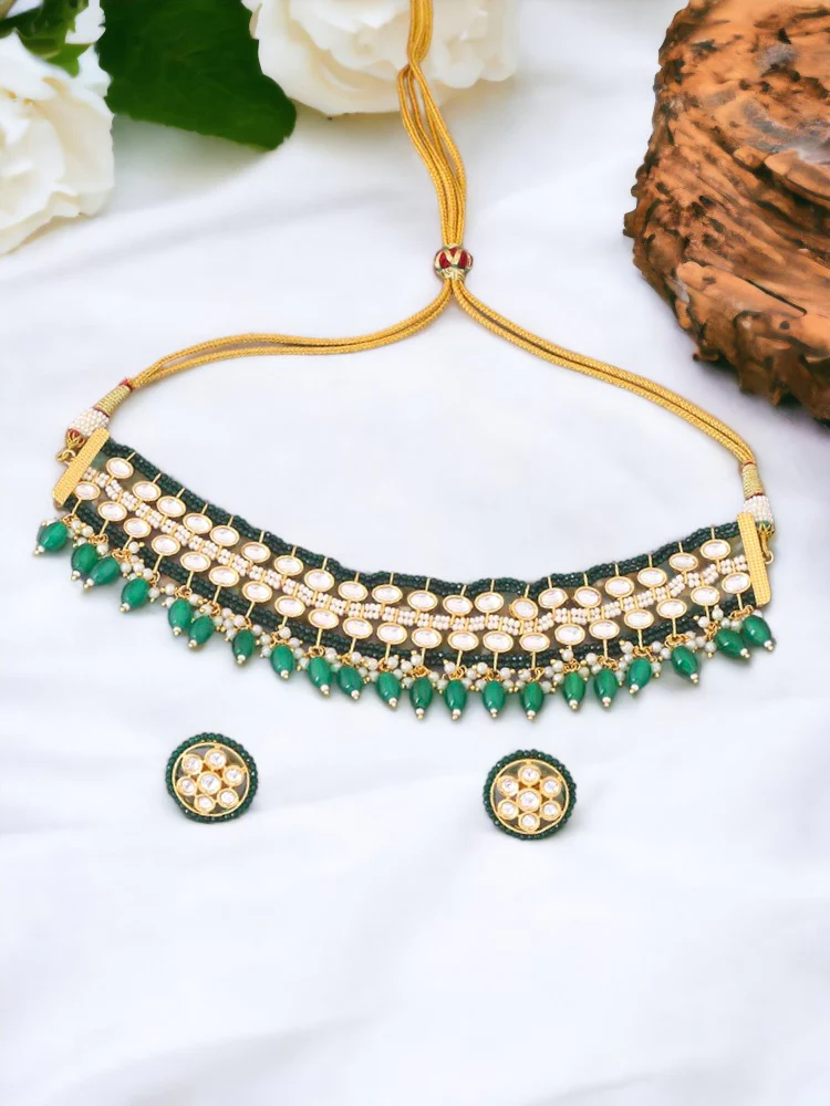 Emerald Priyanshi Jewellery Set - Image 2