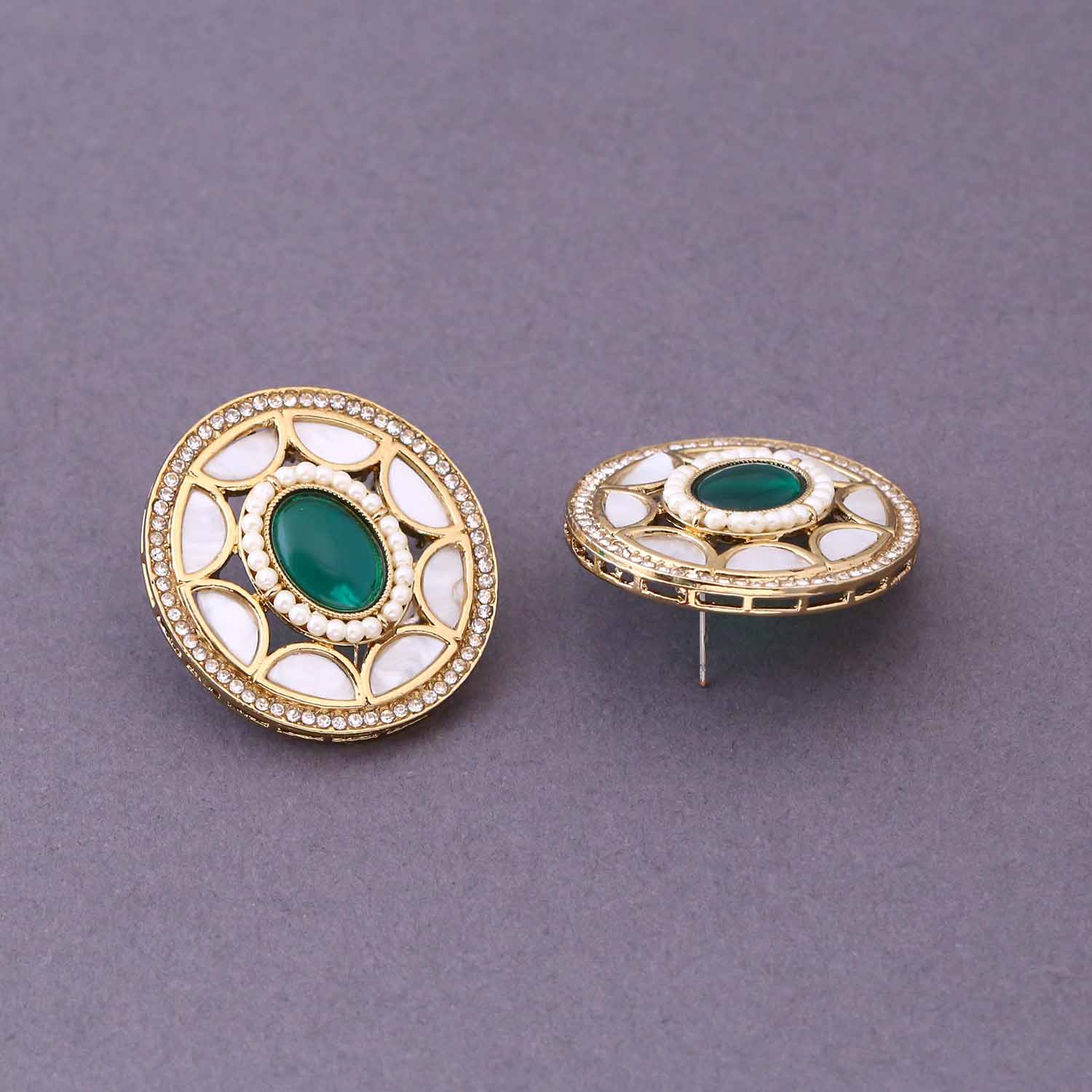 Emerald Raanu Studs - Image 4
