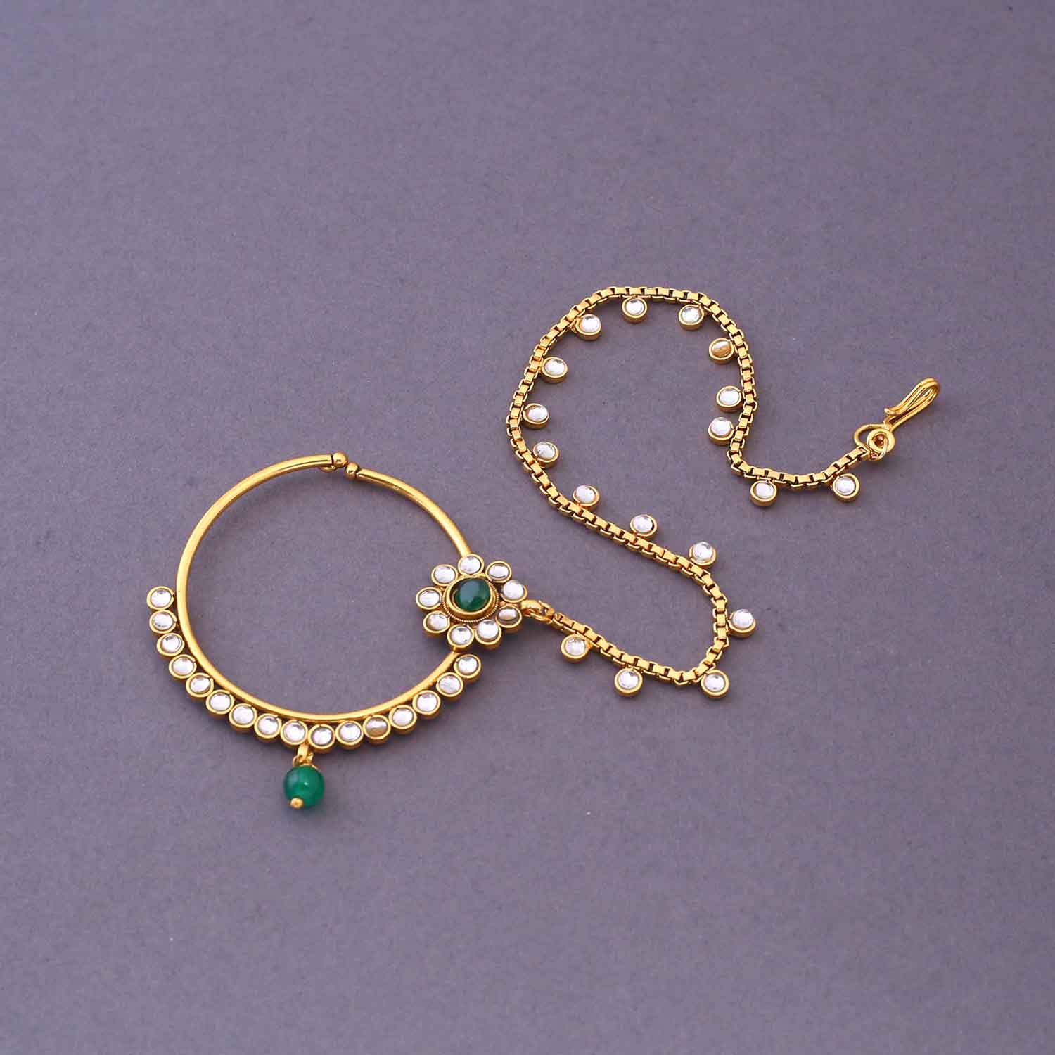 Emerald Raghni Bridal Jewellery Set - Image 11