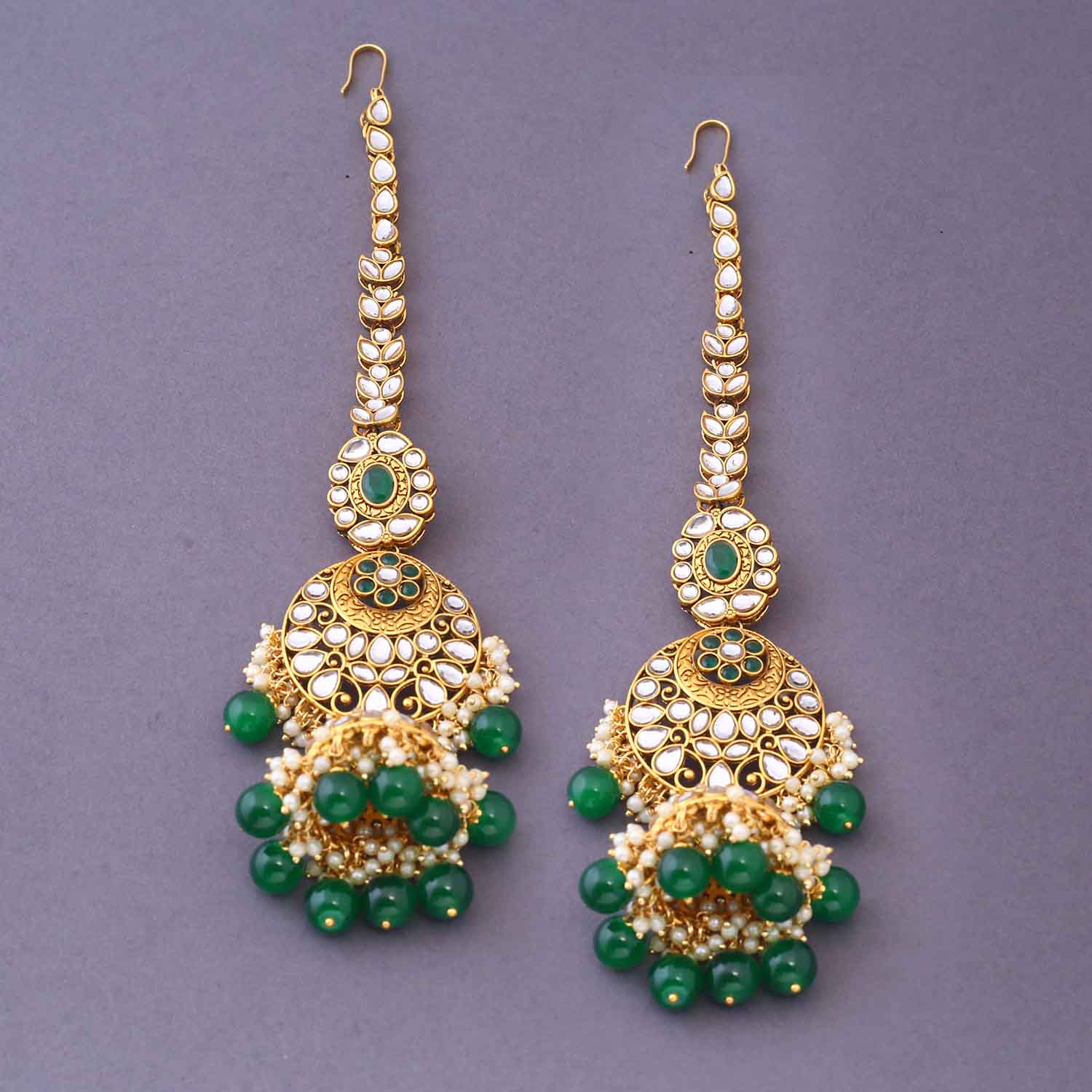 Emerald Raghni Bridal Jewellery Set - Image 7