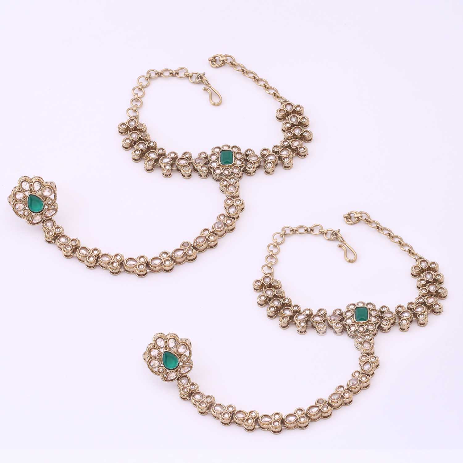 Emerald Rajina Bridal Jewellery Set - Image 7