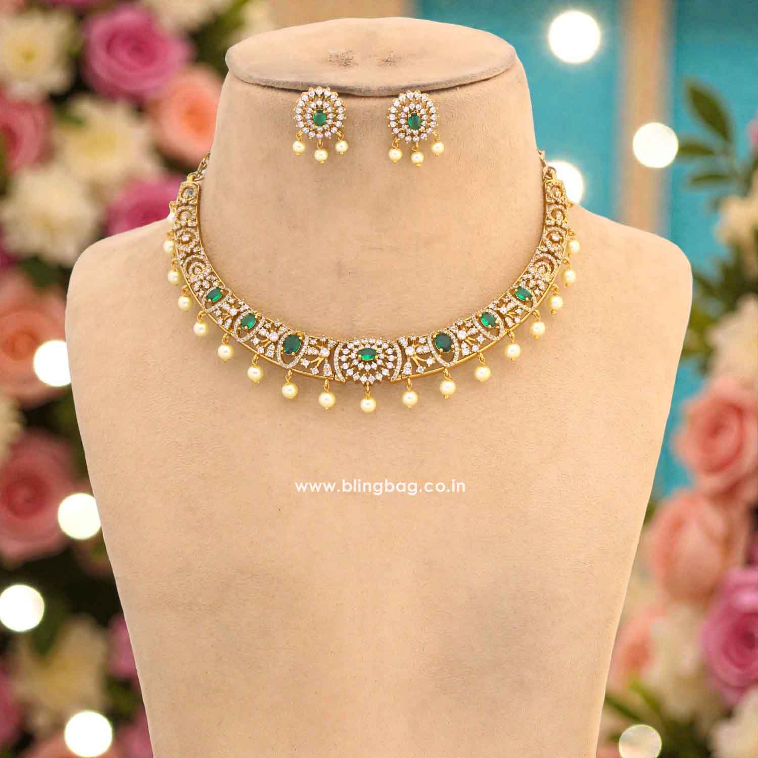 Emerald Ravielle Hasli Victorian Jewellery Set - New Arrival - Image 3
