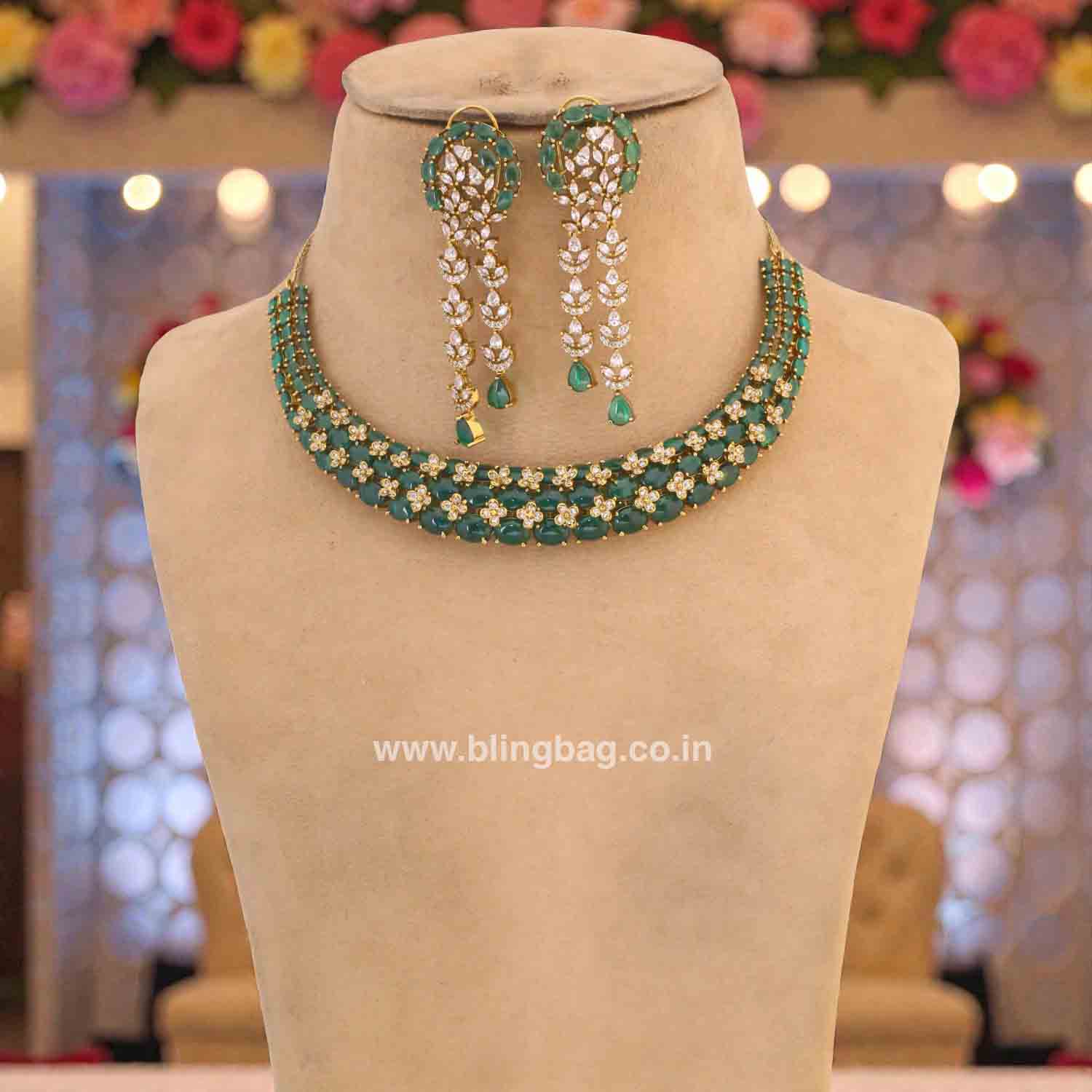 Emerald Rubyson Hasli Victorian Jewellery Set - Image 3