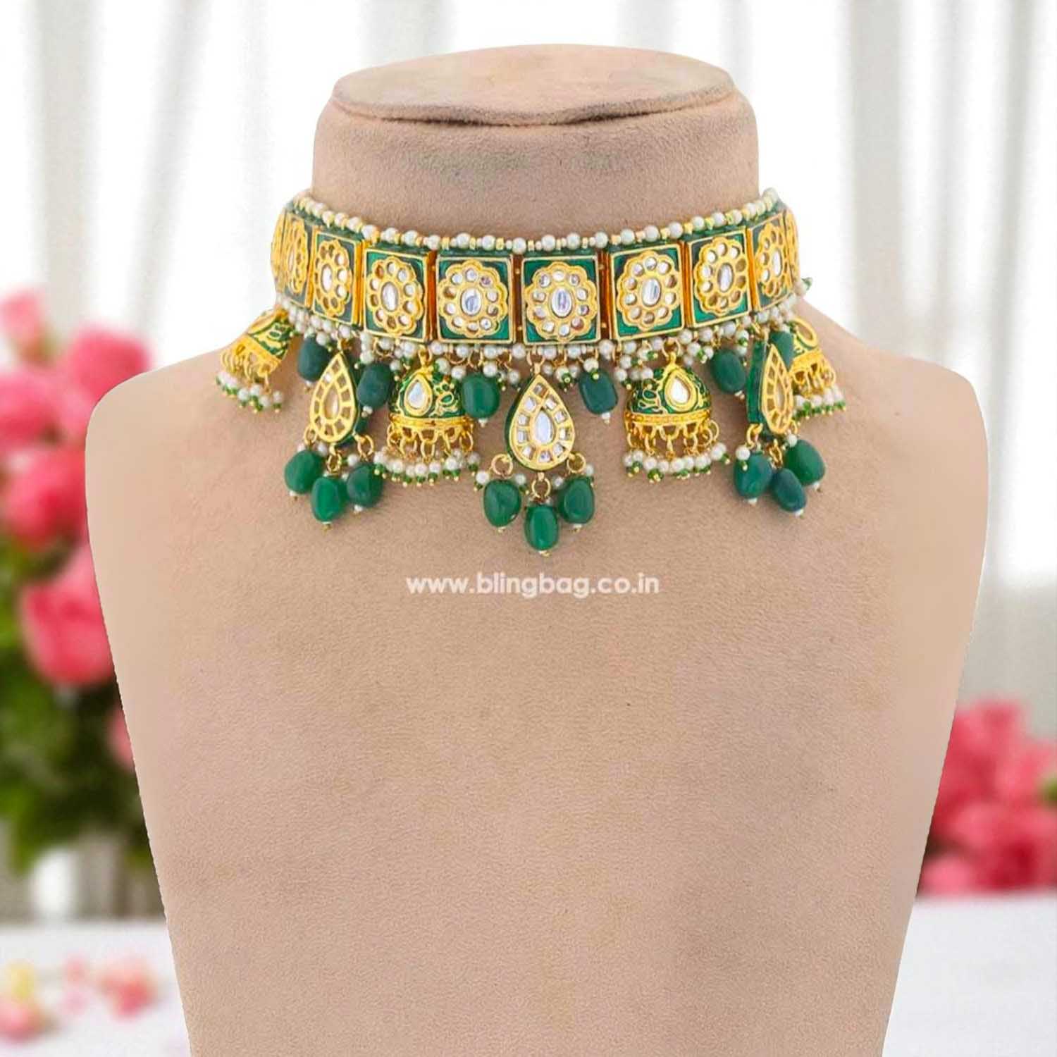 Emerald Salmi Jewellery Set - EOSS - Image 3