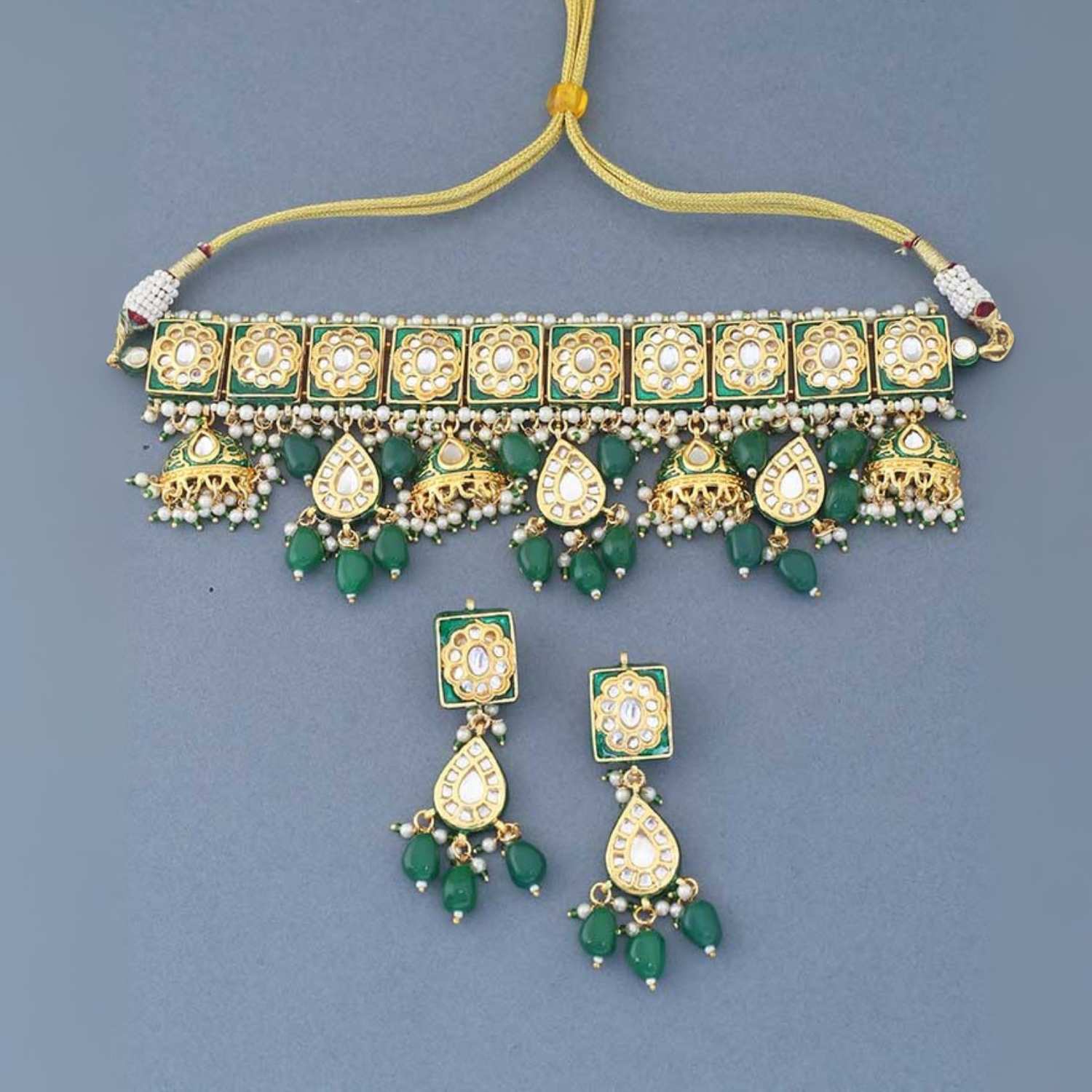 Emerald Salmi Jewellery Set - EOSS - Image 6