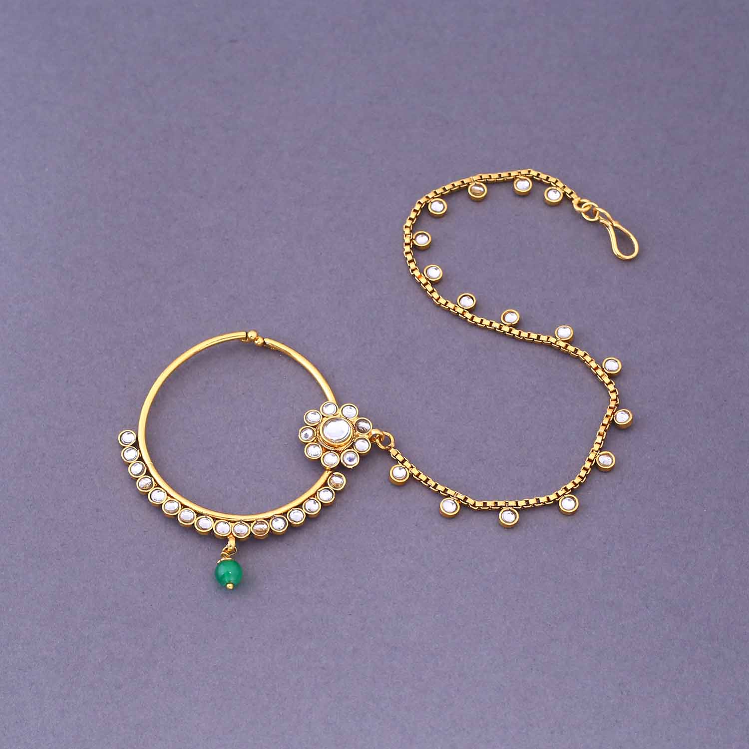 Emerald Seetani Bridal Jewellery Set - Image 10