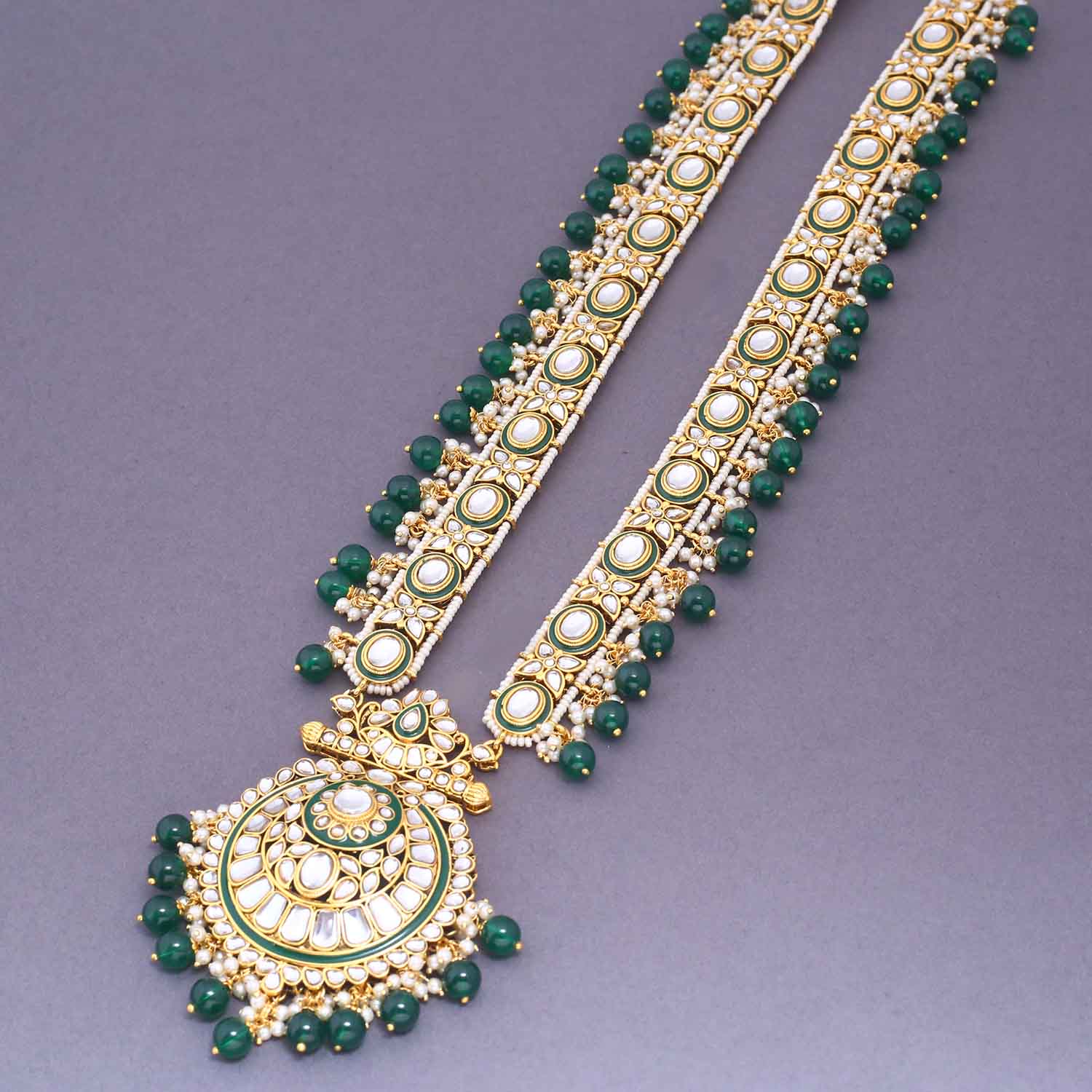 Emerald Sharanya Bridal Jewellery Set - Image 4