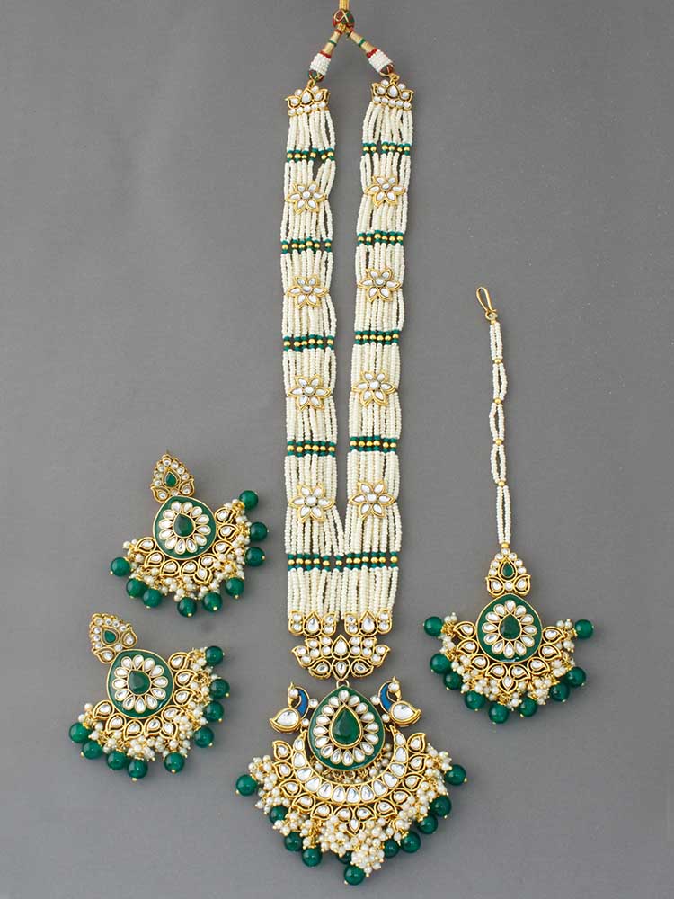 Emerald Shilpa Jewellery Set - Image 3