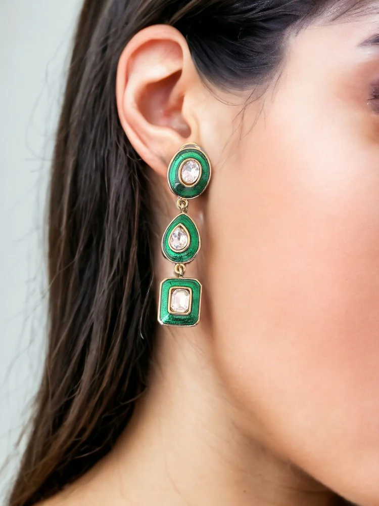 Emerald Shreena Danglers