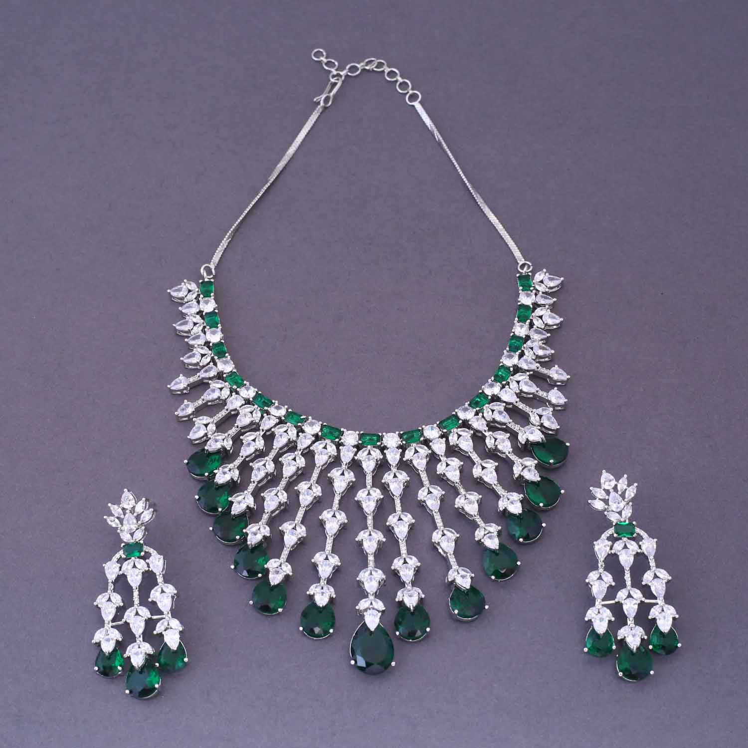 Emerald Sophy Zirconia Jewellery Set - Image 3