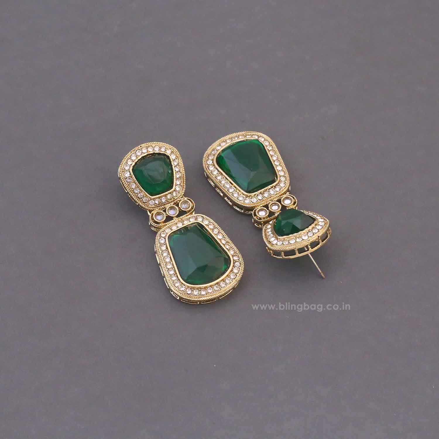 Emerald Srilekha Danglers - Image 3