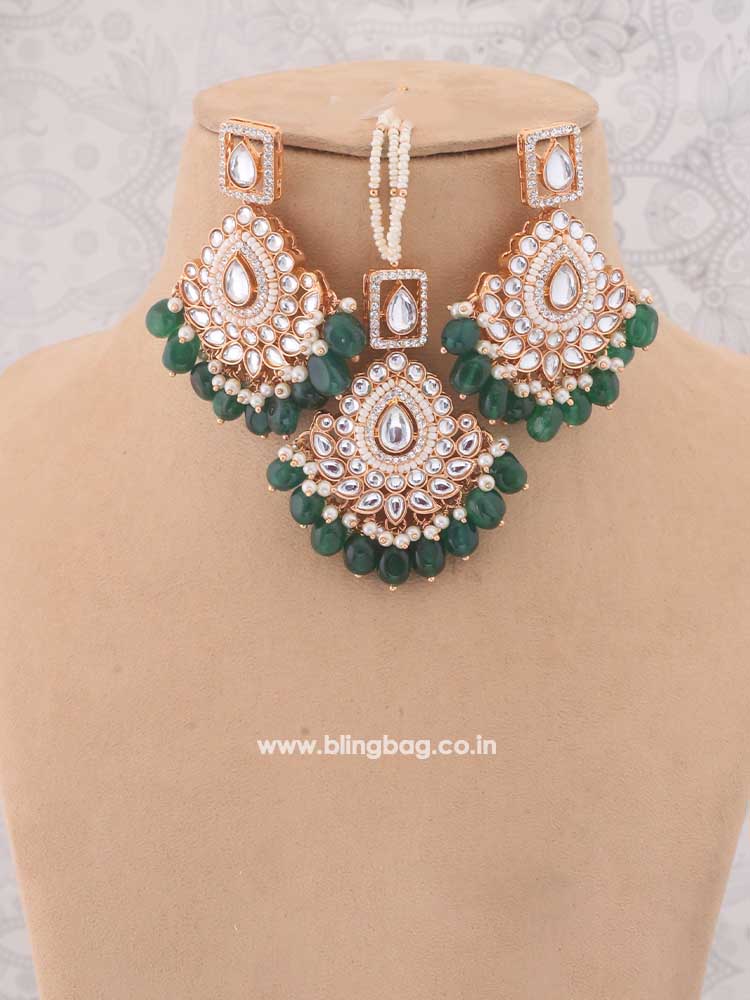 Emerald Taani Jewellery Set - Image 3