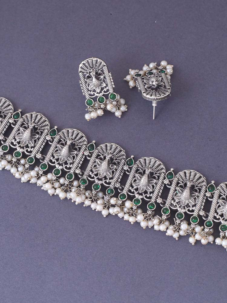 Emerald Tanushree Jewellery Set - Image 4
