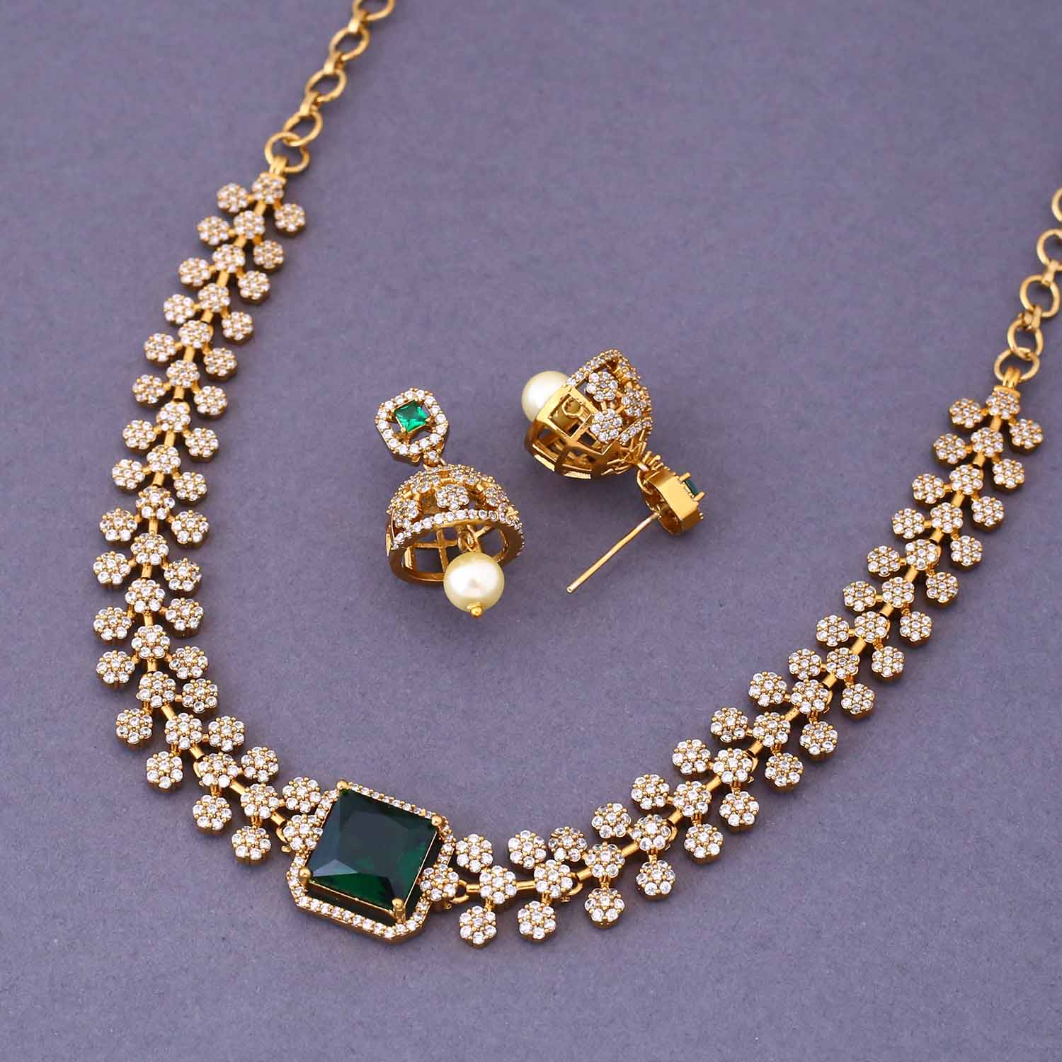 Emerald Thelma Victorian Jewellery Set - New Arrival - Image 4
