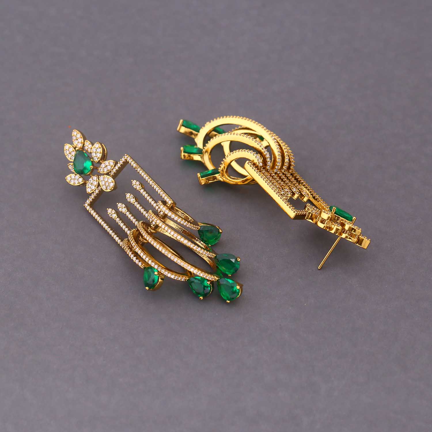 Emerald Trisha Victorian Danglers - Image 3