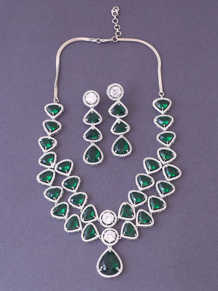 Emerald Ulyssa Zirconia Jewellery Set - Image 2
