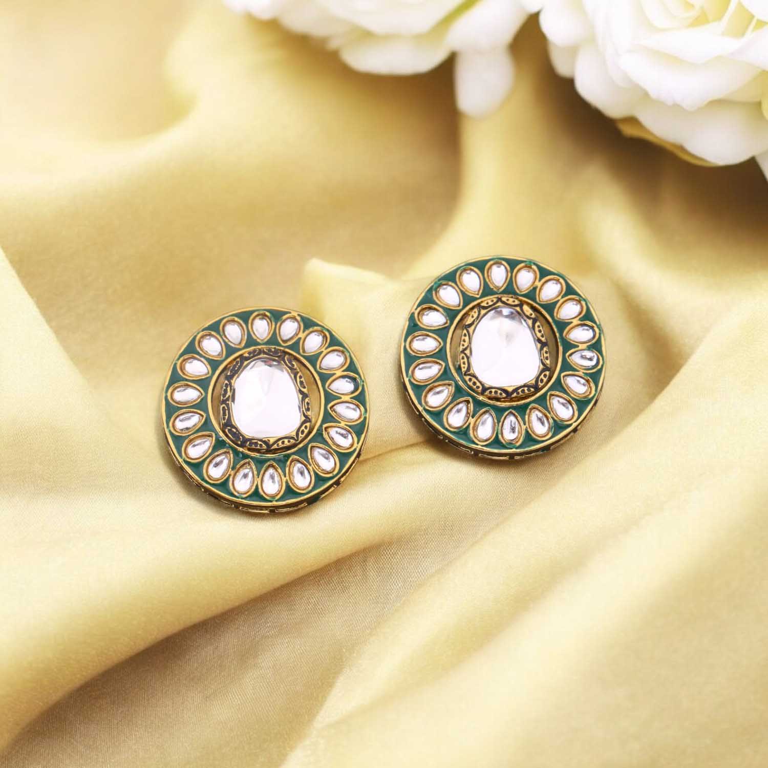 Emerald Ushiya Studs