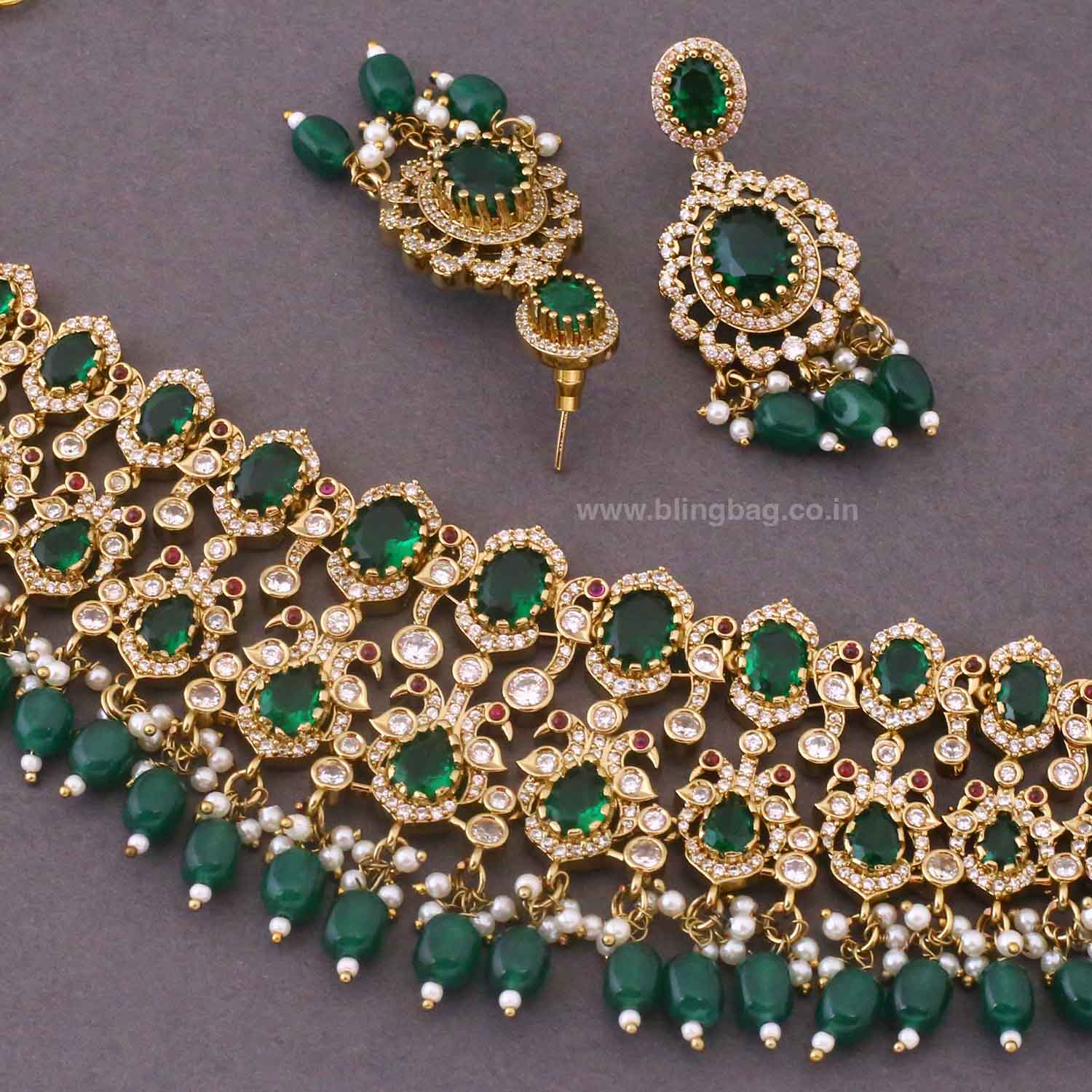 Emerald Verric Victorian Jewellery Set- New Arrival - Image 5