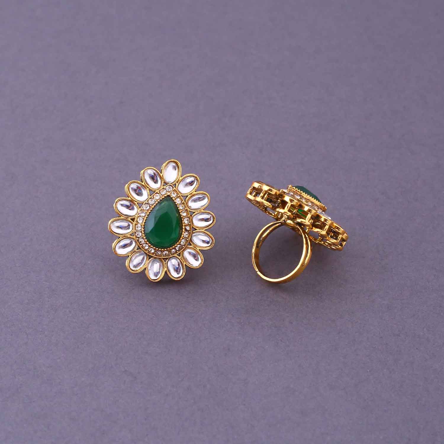 Emerald Vihaani Bridal Jewellery Set - Image 8