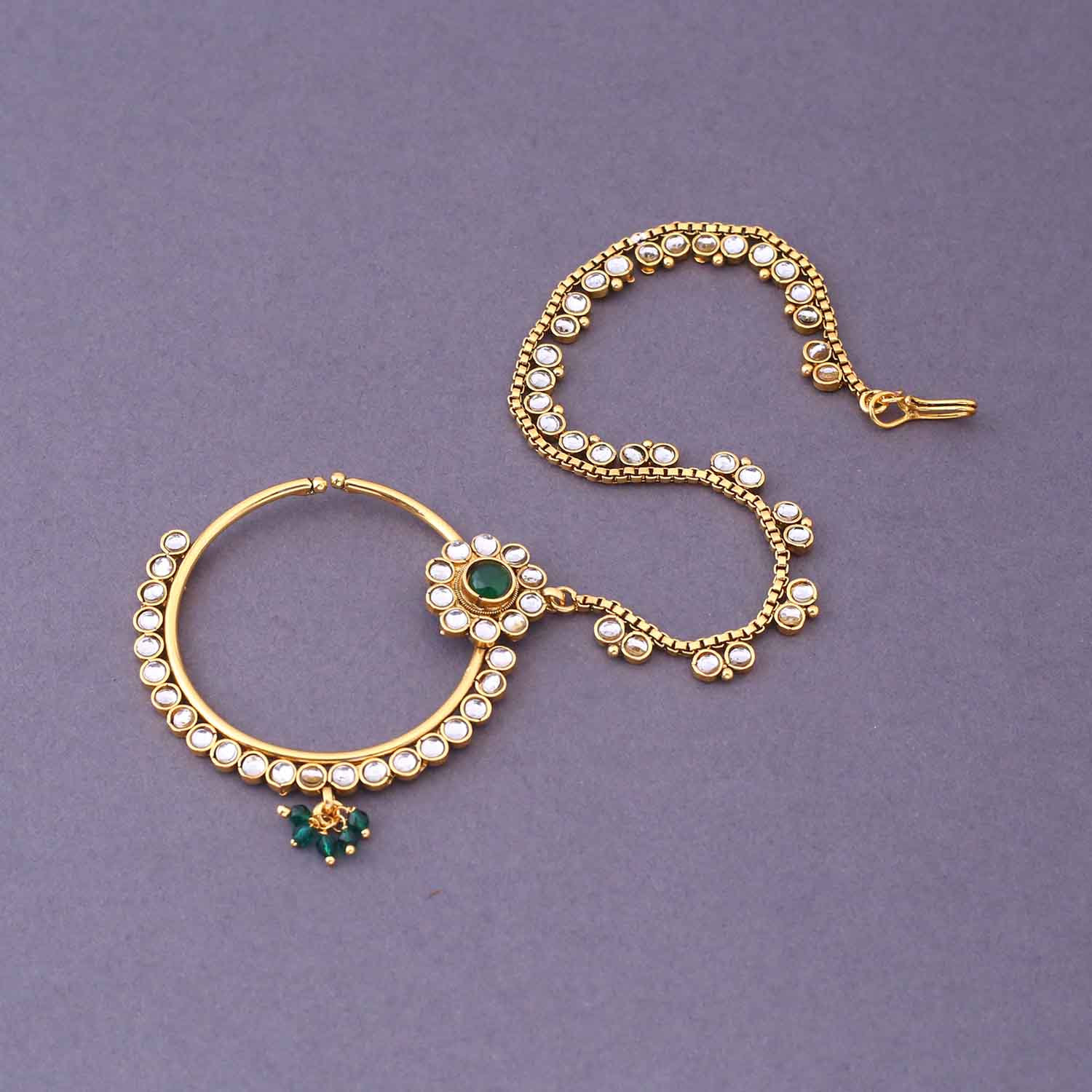 Emerald Vihaani Bridal Jewellery Set - Image 9