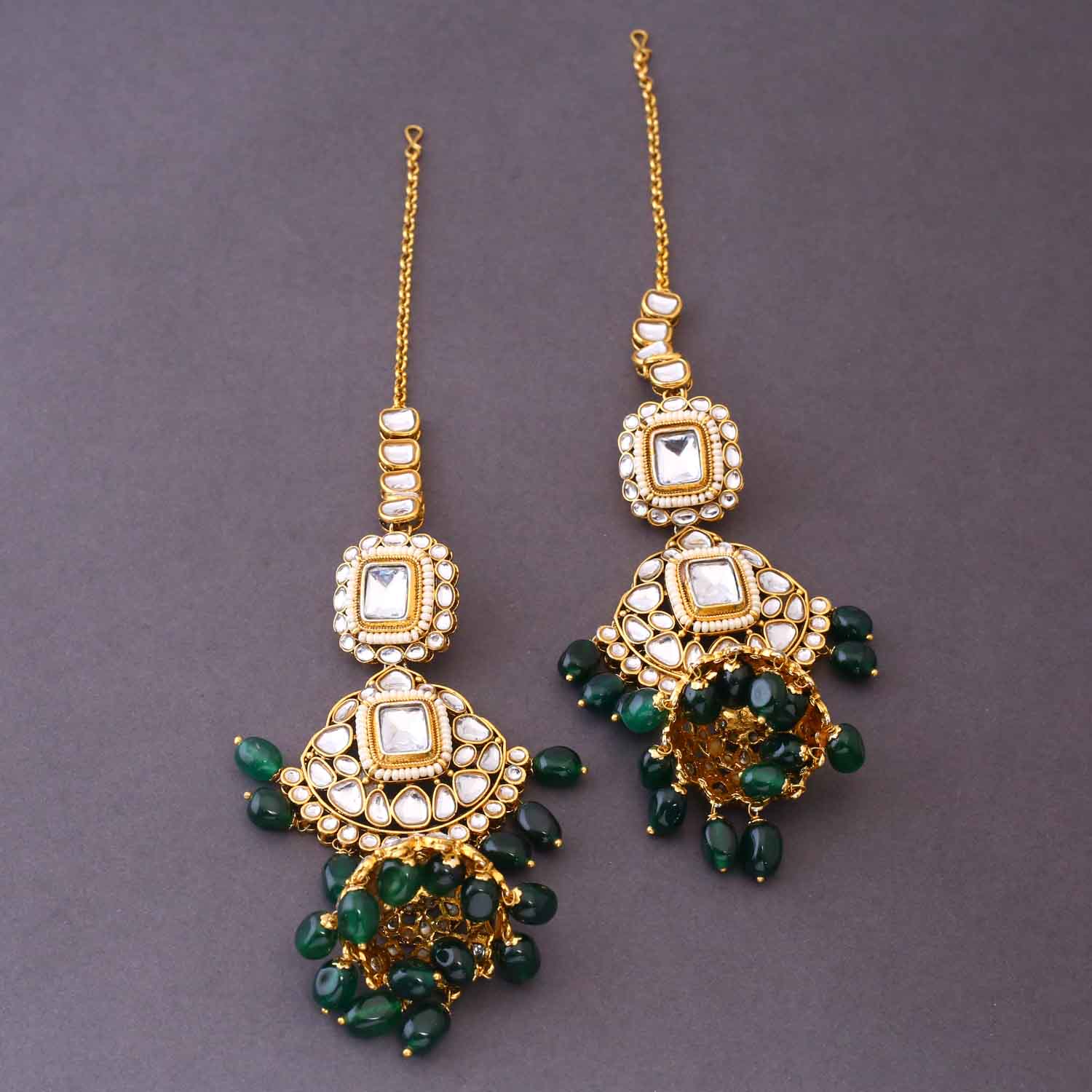 Emerald Vishalakshi Bridal Jewellery Set - Image 7