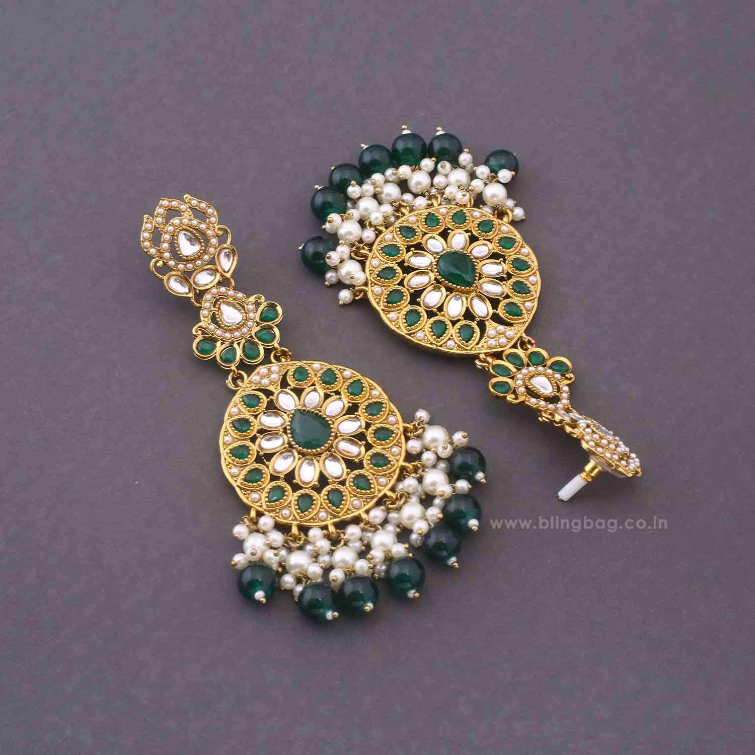 Emerald Vrushali Danglers - Image 3