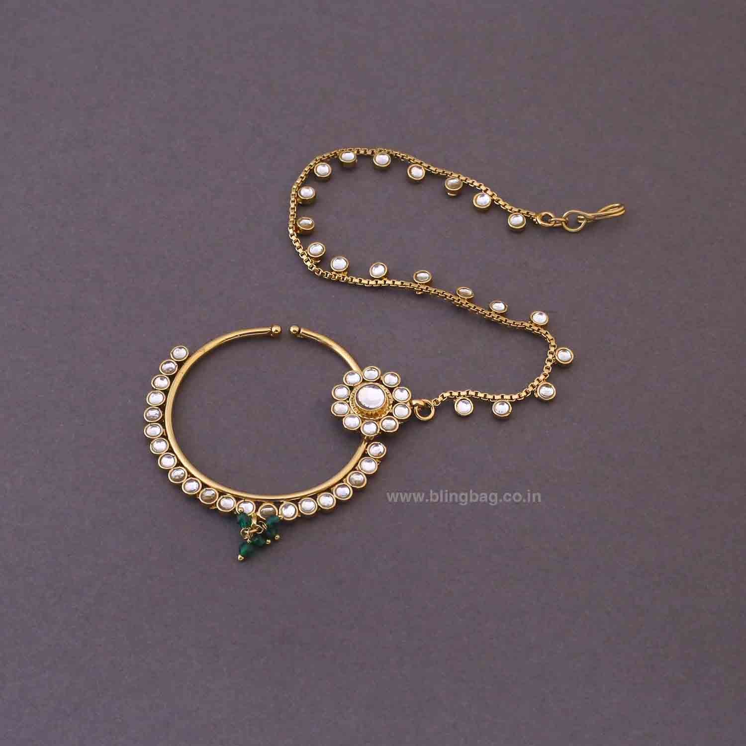 Emerald Yajna Bridal Jewellery Set - Image 9
