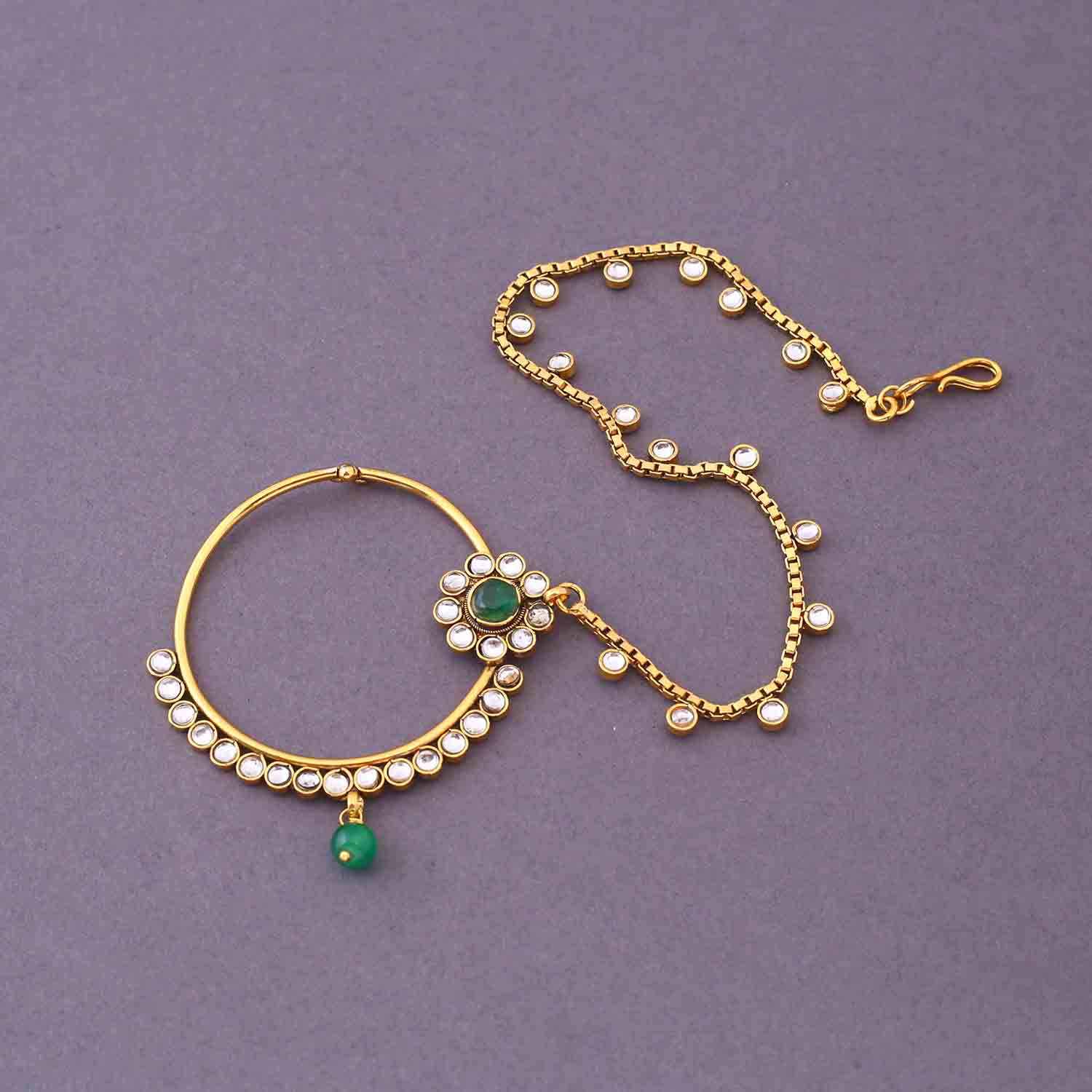 Emerald Yashni Bridal Jewellery Set - Image 10