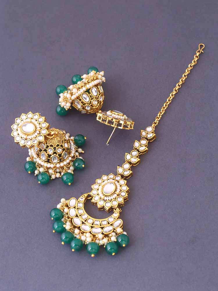 Emerald Yashvi Maang Tikka - Image 4