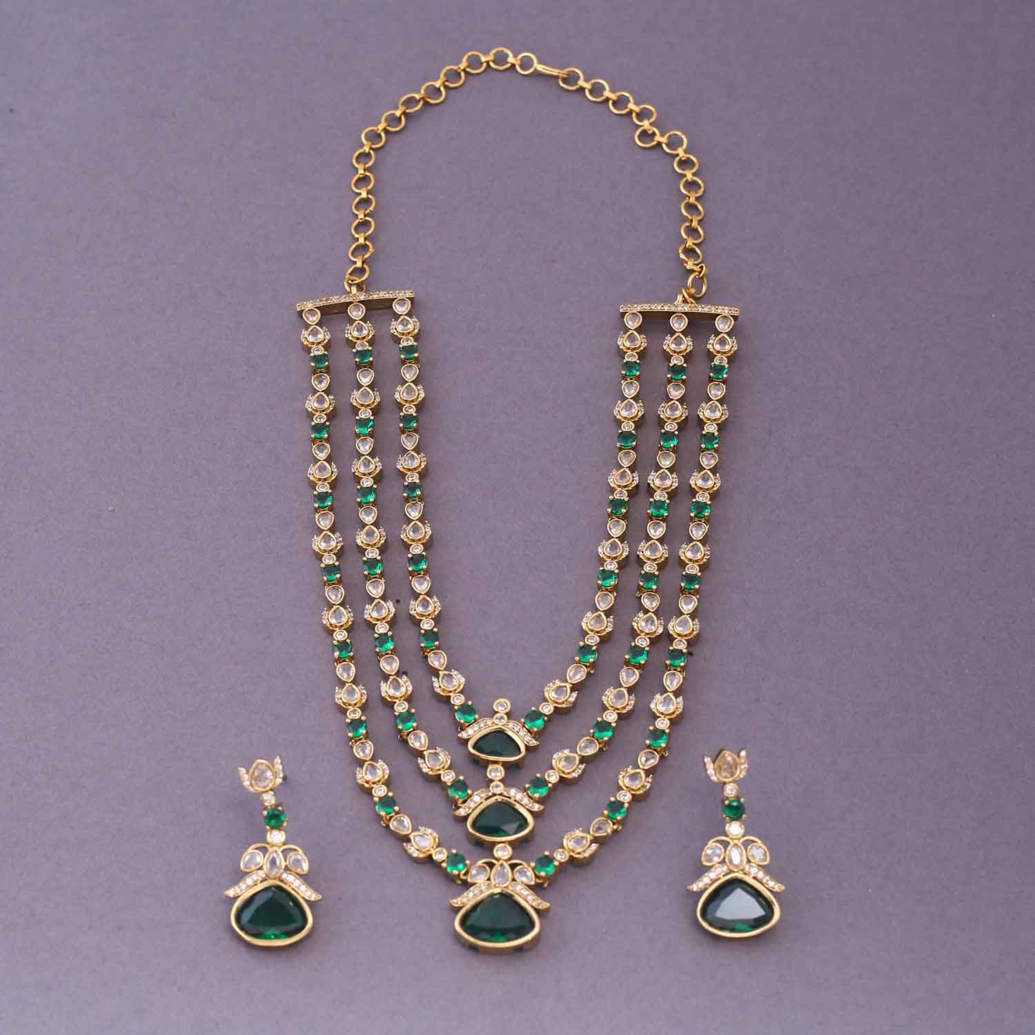 Emerald Yeina Victorian Jewellery Set-New Arrival - Image 3