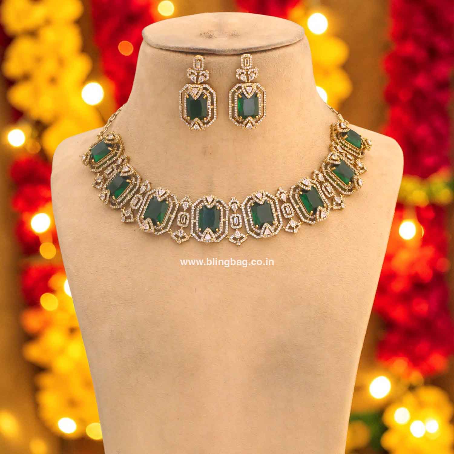 Emerald Ziberi Victorian Jewellery Set- New Arrivals - Image 3