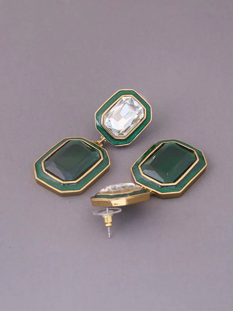 Emerald Cristy Danglers - Image 3