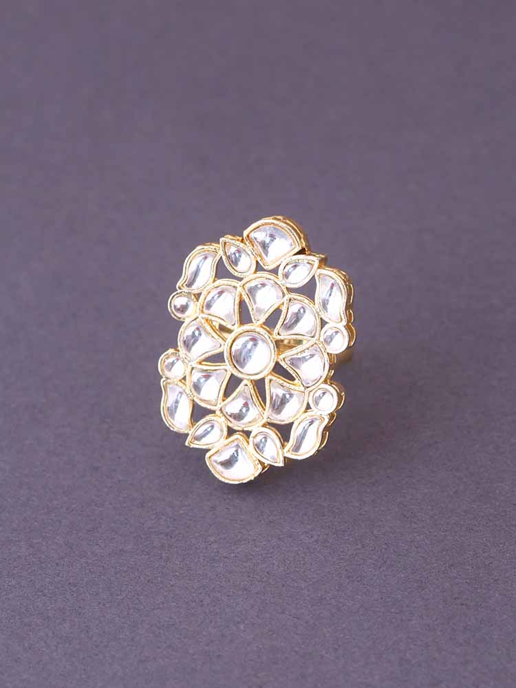 Golden Aanika Adjustable Ring - Image 3