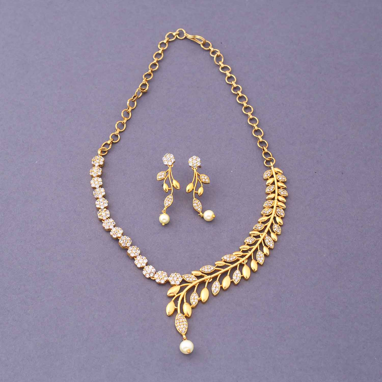 Golden Abhidhya Antique Jewellery Set - New Arrival - Image 3
