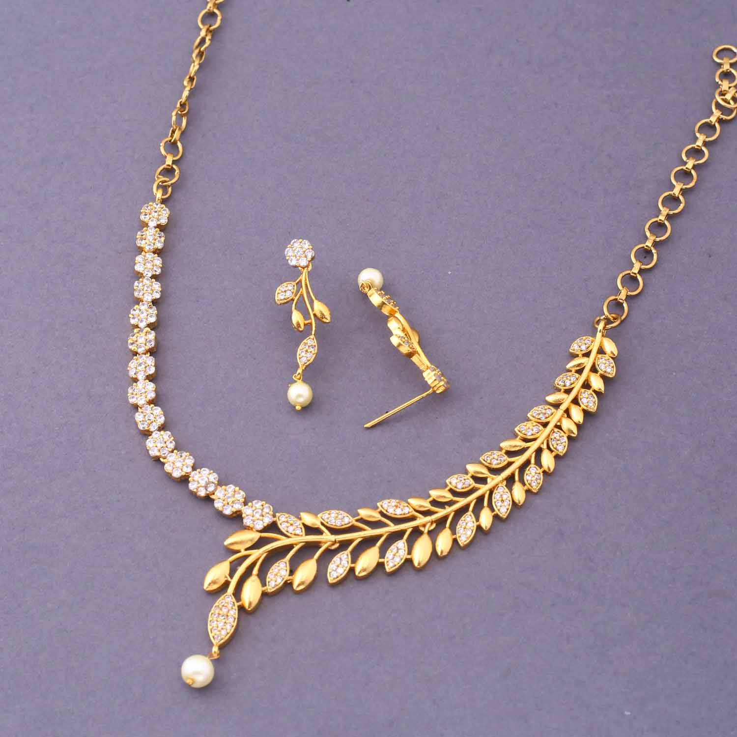 Golden Abhidhya Antique Jewellery Set - New Arrival - Image 4