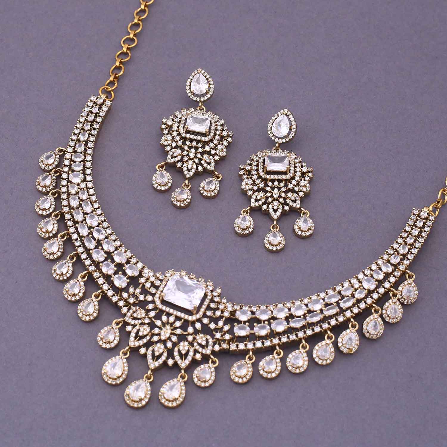 Golden Addyson Hasli Victorian Jewellery Set - New Arrival - Image 4