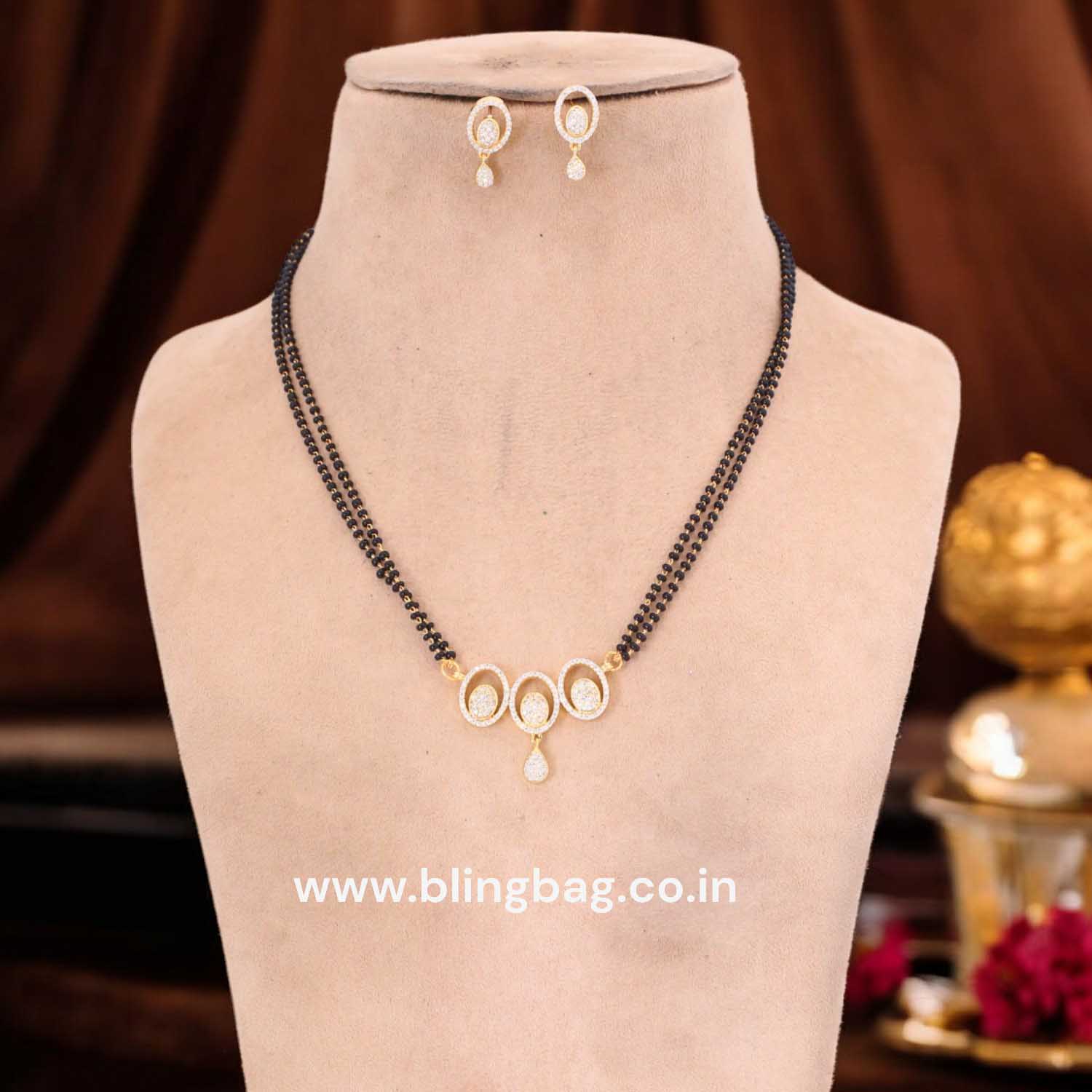 Golden Adelait Mangalsutra Set - Image 2