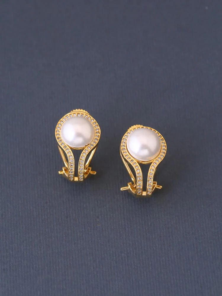 Golden Alicia Zirconia Hoops - Image 2
