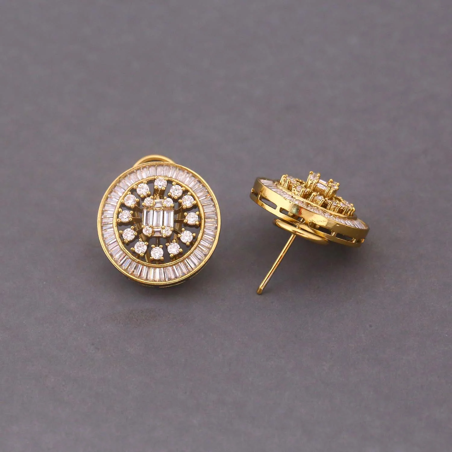 Golden Alys Zirconia Studs - Image 3