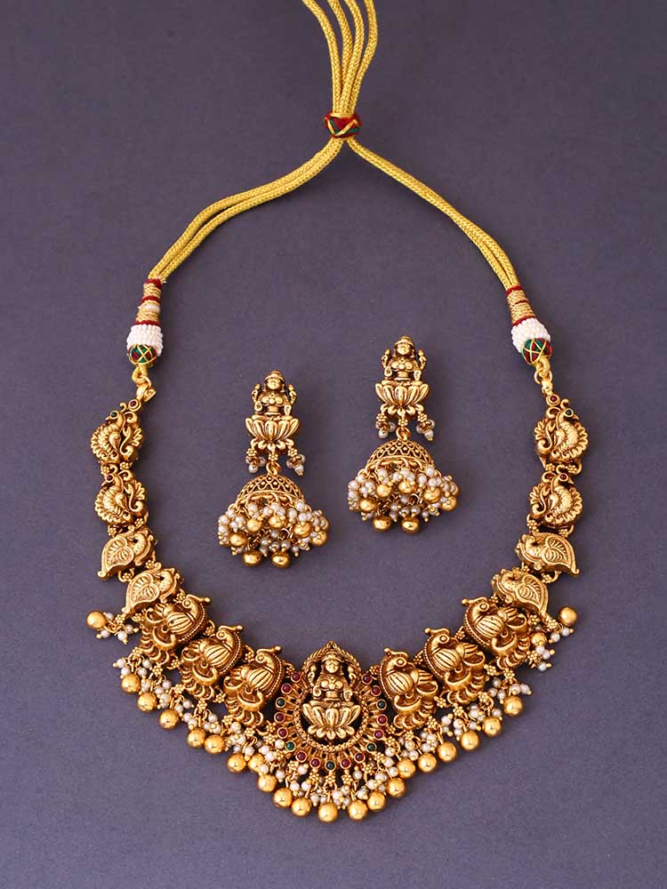 Golden Ananda Temple Jewellery Set - Image 3