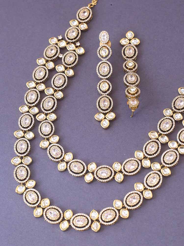 Golden Betty Zirconia Jewellery Set - Image 4