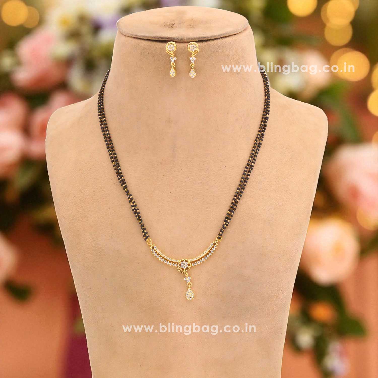 Golden Carolie Mangalsutra Set - Image 2