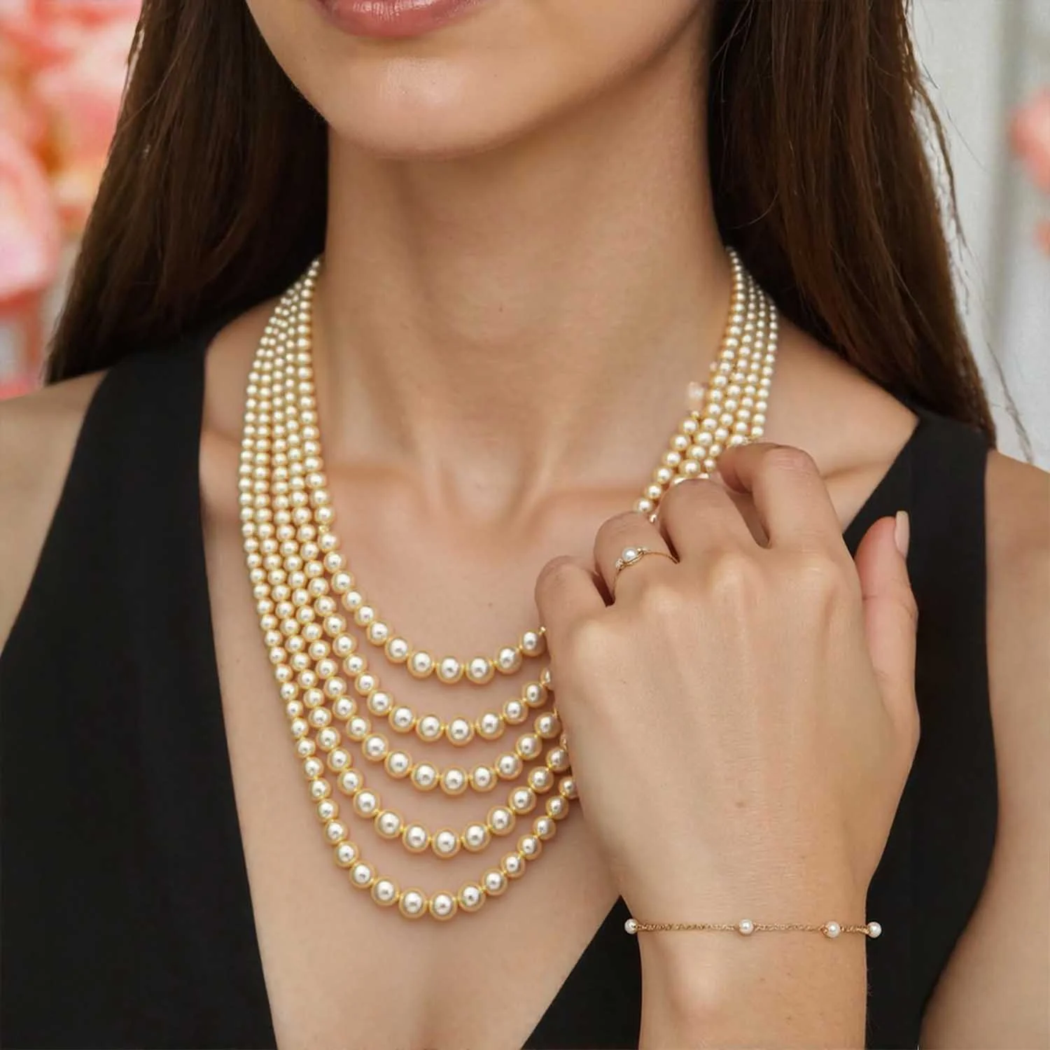 Golden Celestra Antique Jewellery Set - New Arrival