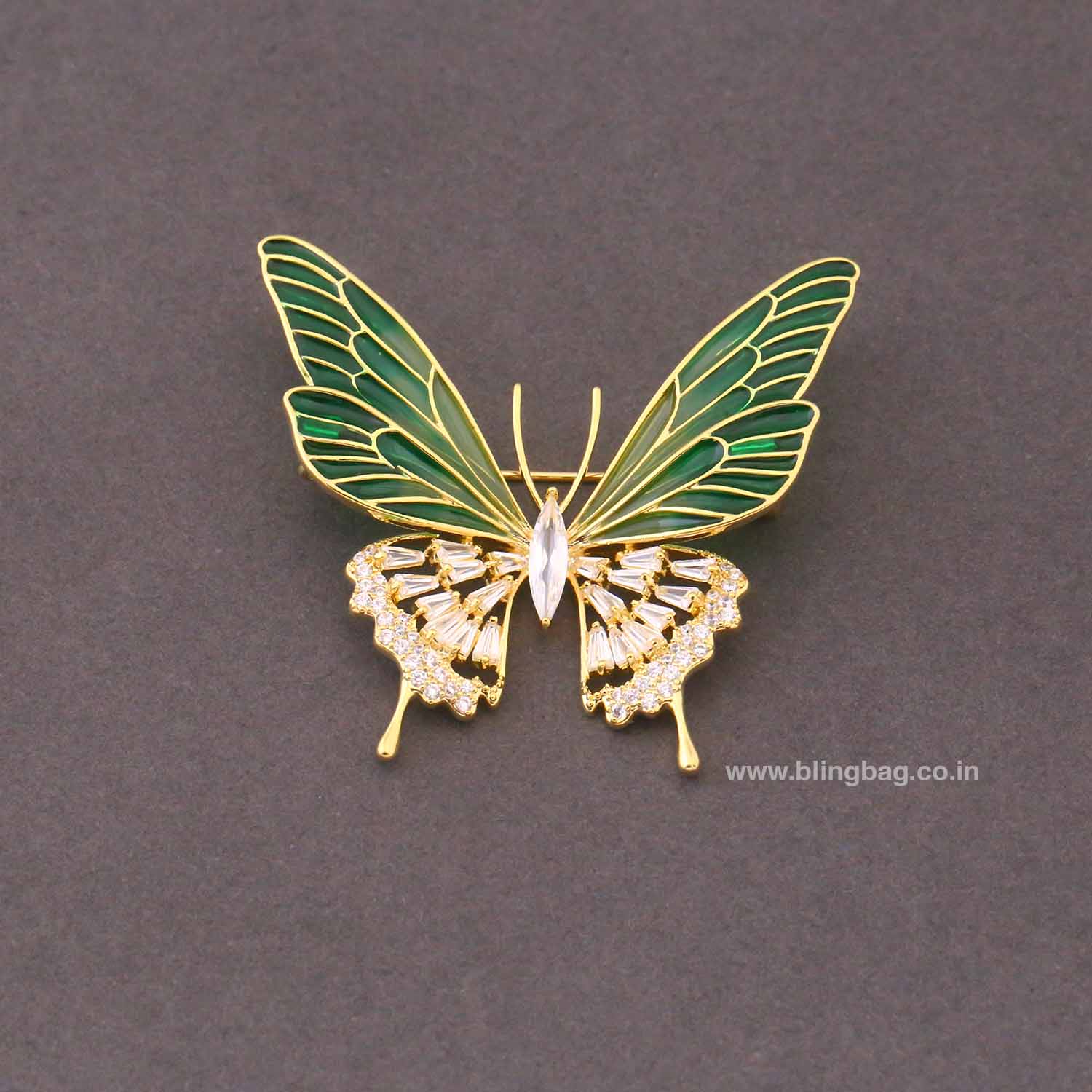 Golden Charmi Dangler Earrings - Image 2
