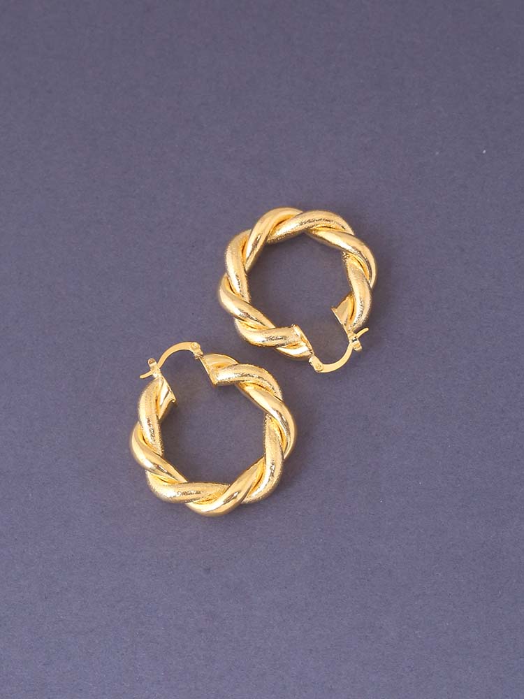 Golden Claudia Hoops - Image 3