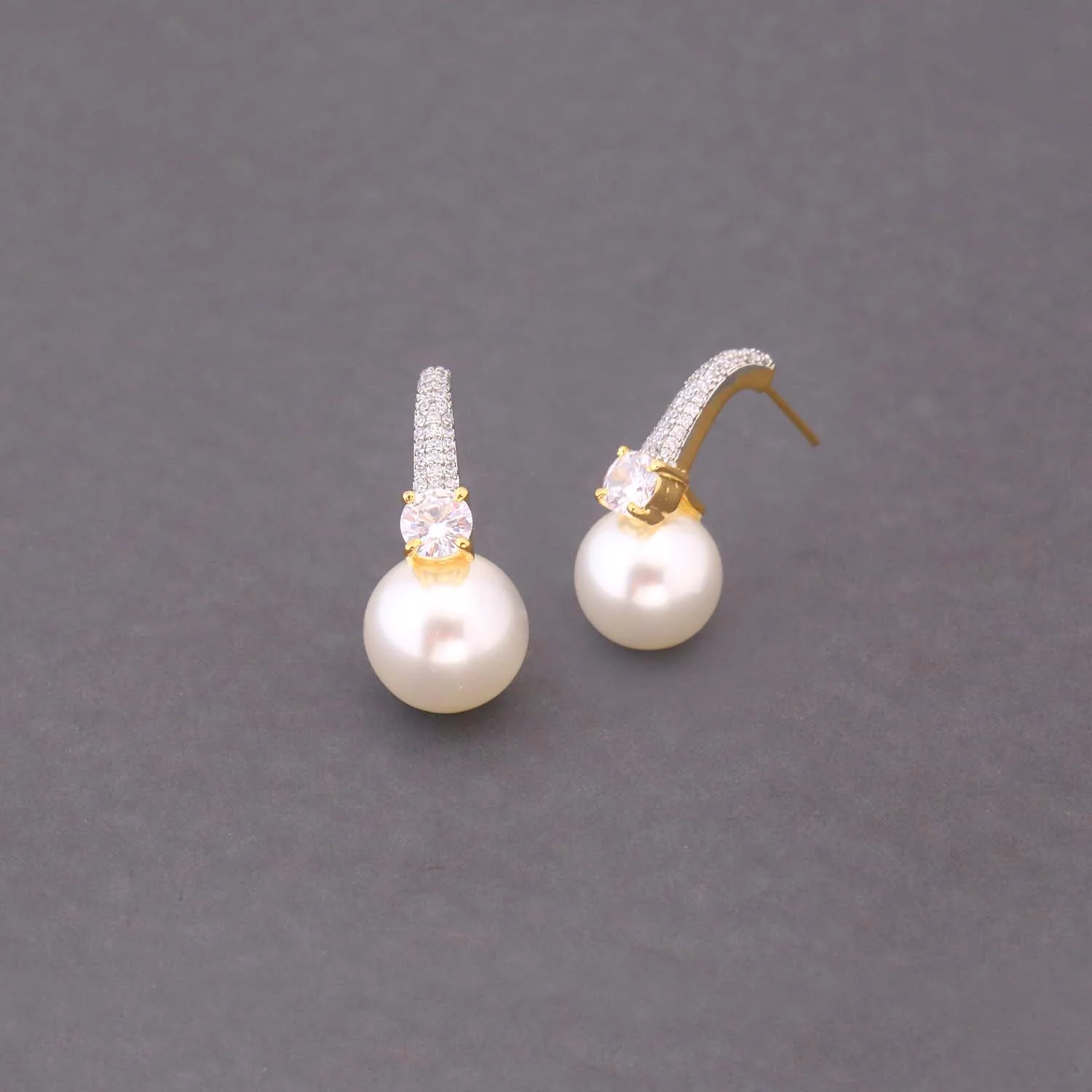 Golden Darcie Zirconia Studs - Image 3