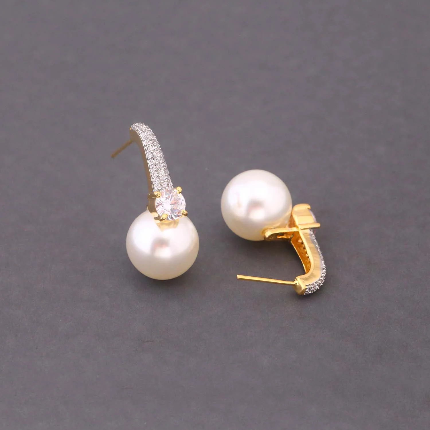 Golden Darcie Zirconia Studs - Image 4