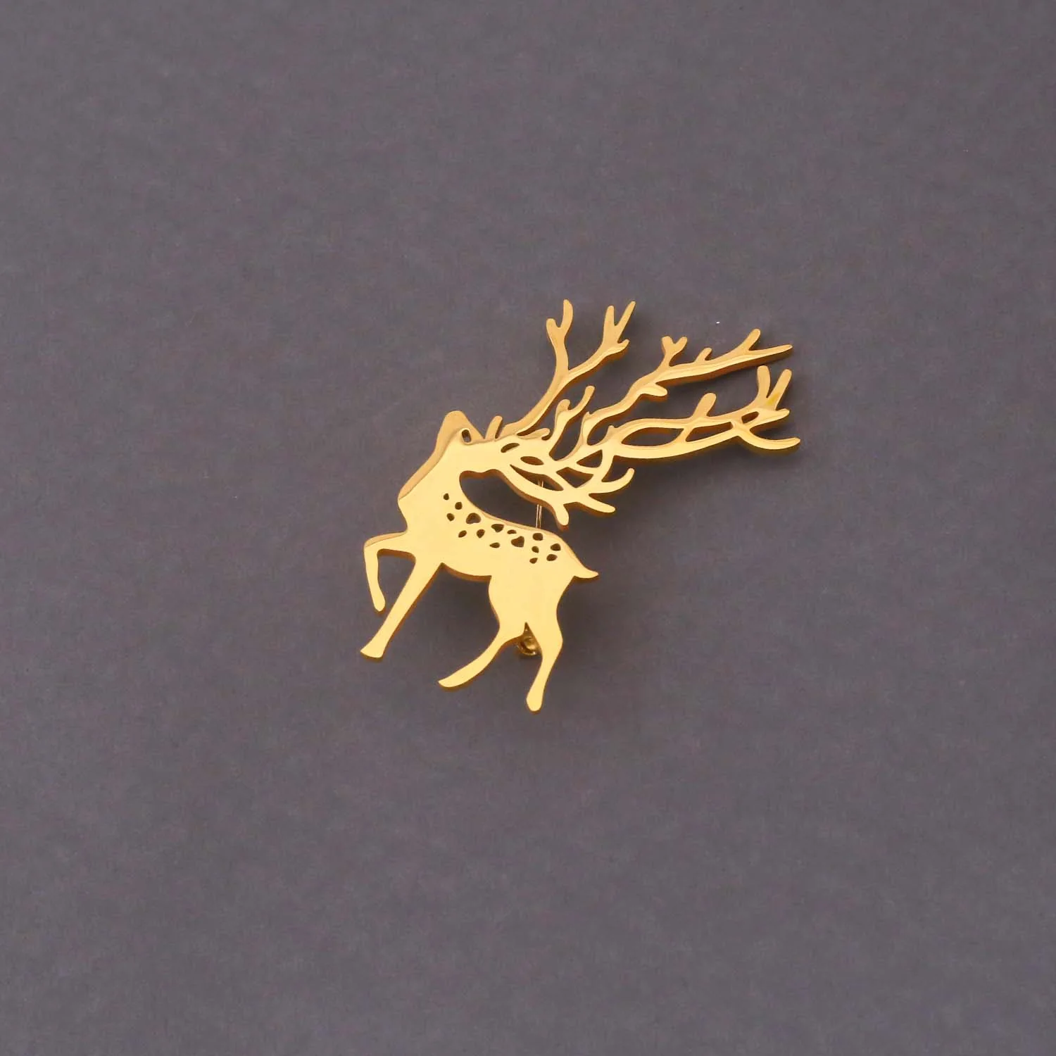 Golden Deer Brooch - Image 4