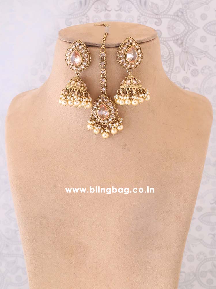 Golden Devika Jewellery Set - Image 3